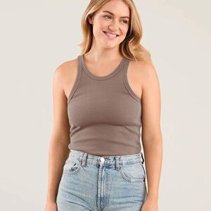 Nuuds essential ribbed tank- MOCHA- sold out online!